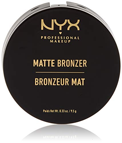 NYX Professional Makeup Polvos bronceadores Matte Bronzer, Polvos compactos, Sin brillos, Fórmula vegana, Tono: Light