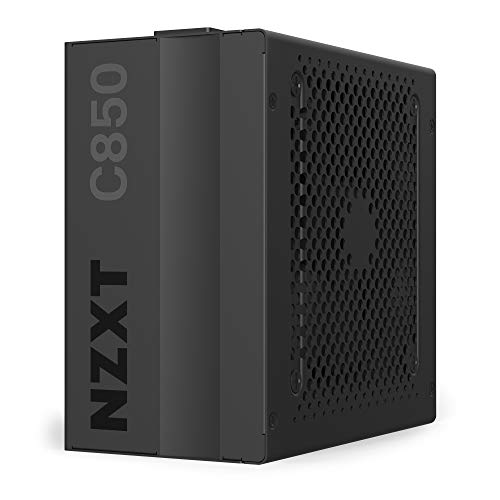 NZXT C850 - NP-C850M-EU - Fuente de alimentación de 850 vatios - Certificado 80+ Gold - Rodamientos dinámicos fluidos - Diseño modular - Cables con manguito - Fuente de alimentación ATX Gaming