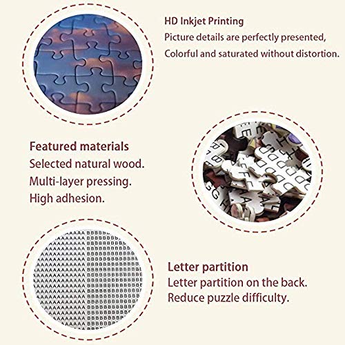 OAEC Puzzle 1000 Piezas para Adultos DIY Grande Wooden Jigsaw Puzzles Tenerife, España Challenging Teen Casual Puzzle Educational Game Juguete Regalo 75X50Cm