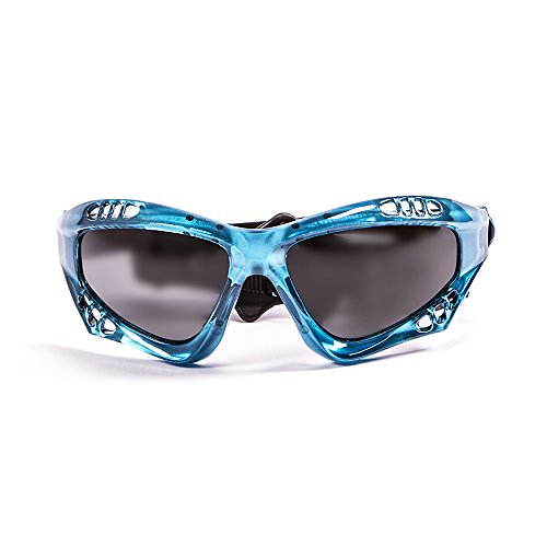 Ocean Sunglasses Australia - Gafas de Sol polarizadas - Montura : Azul Transparente - Lentes : Ahumadas (11700.6)
