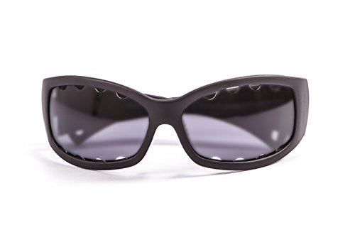 Ocean Sunglasses Fuerteventura - Gafas de Sol polarizadas - Montura : Negro Brillante - Lentes : Ahumadas (1112.1)