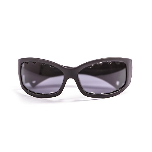 Ocean Sunglasses Fuerteventura - Gafas de Sol polarizadas - Montura : Negro Brillante - Lentes : Ahumadas (1112.1)