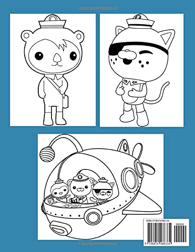 Octonauts Libro da Colorare: Fantastiche immagini di Octonauts per aiutare i bambini e i fan a rilassarsi e ridurre lo stress