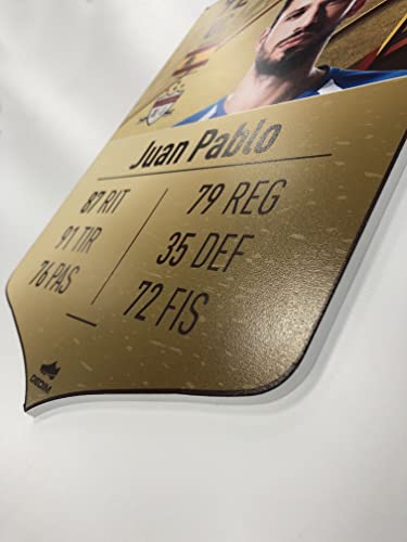 Oedim Carta de Fútbol Personalizada, 21x30cm, Fabricado en PVC 5mm, Divertida y Original