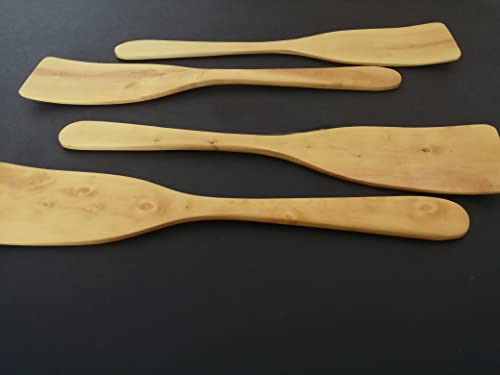 OFERTA "REGALO DE NAVIDAD" PALA RECTA ANCHA DE MADERA DE BOJ 31CM. Producto español artesano. Hecho a mano. "ENVÍO GRATIS". Larga duración.