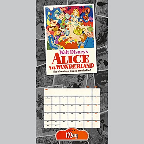 Official Disney Vintage Posters 2022 Calendar - Month To View Square Wall Calendar (The Official Disney Vintage Posters Square Calendar 2022)
