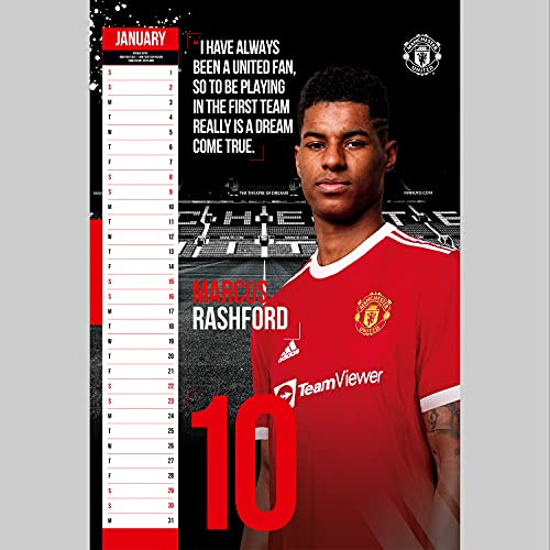 Official Manchester United Football Club 2022 Calendar - Month To View A3 Wall Calendar: Original Danilo-Kalender (The Official Manchester United FC A3 Calendar 2022)