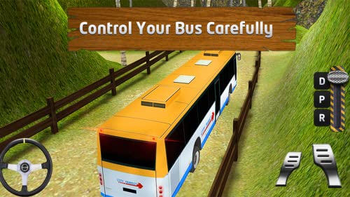 Offroad Pickup Euro Coach Bus Driving Simulator: Transporte Tourist Hill Drive Extreme Parking Adventure Sim 3D