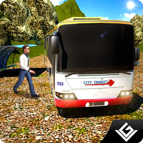 Offroad Pickup Euro Coach Bus Driving Simulator: Transporte Tourist Hill Drive Extreme Parking Adventure Sim 3D