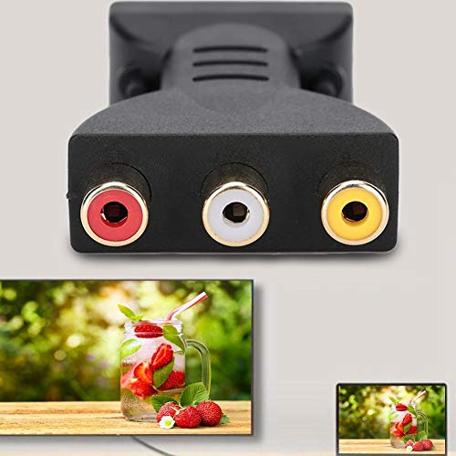 OKBY Video Converter Audio-HDMI a RGB para RCA Component Converter 1080P Adaptador de sincronización de Audio y Video