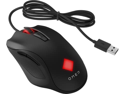 OMEN Vector - Ratón para videojuegos (sensor OMEN Radar 3-eSport, hasta 16.000 DPI, teclas Omron, iluminación RGB), color negro