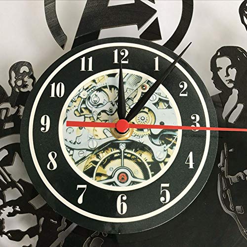 on Wall Clock Modern Design The Wind Rises Clocks for Kids Room 3D Stickers Hanging Wall Watch Home Decor Silent 12 Inch