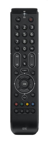 One For All URC7110 Essence TV - Mando a Distancia Universal para Todo Tipo de Televisores, Funciona con Todas las Marcas de Televisores, color Negro