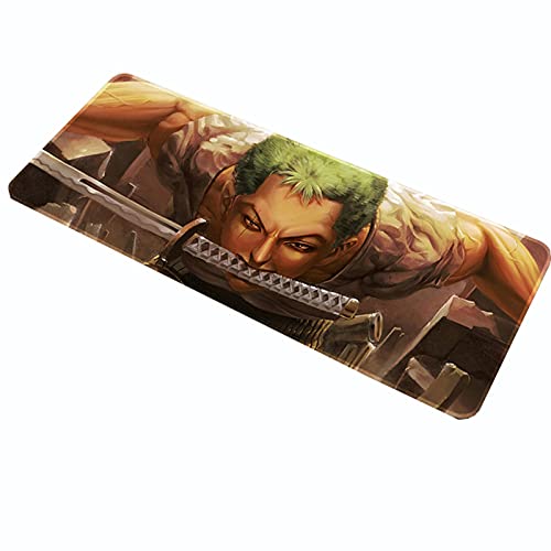 One Piece Anime Alfombrilla de Ratón Grande Juegos 900 * 400 * 3mm Base de Goma Bordes cCosidos Antideslizantes XXL Alfombrilla PC Ordenador portátil