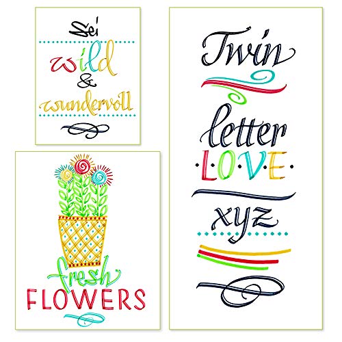 Online Calli.Twin Fresh Double Line Pen - Juego de 5 rotuladores de doble punta para escritura a mano, juego de caligrafía, punta de caligrafía y punta dividida para diarios, acuarelas y acuarelas