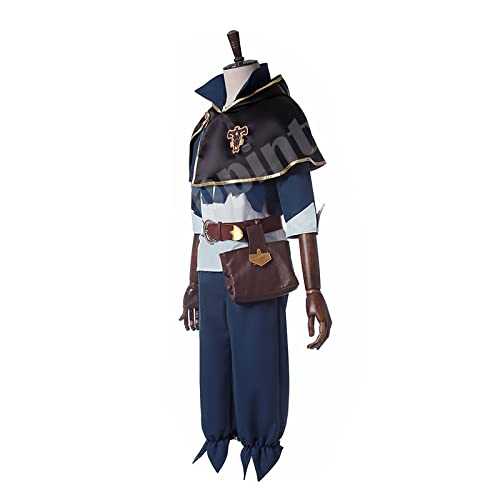 Oppinty Disfraz de Cosplay Black Clover Asta Juego completo de capa para fiesta de disfraces de Halloween L Negro