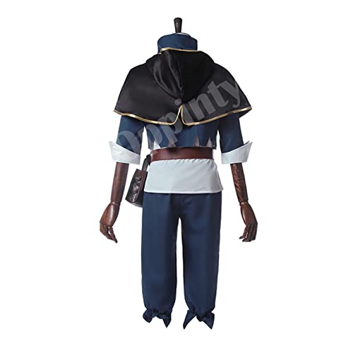 Oppinty Disfraz de Cosplay Black Clover Asta Juego completo de capa para fiesta de disfraces de Halloween L Negro