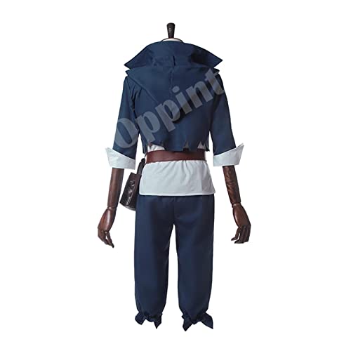 Oppinty Disfraz de Cosplay Black Clover Asta Juego completo de capa para fiesta de disfraces de Halloween L Negro