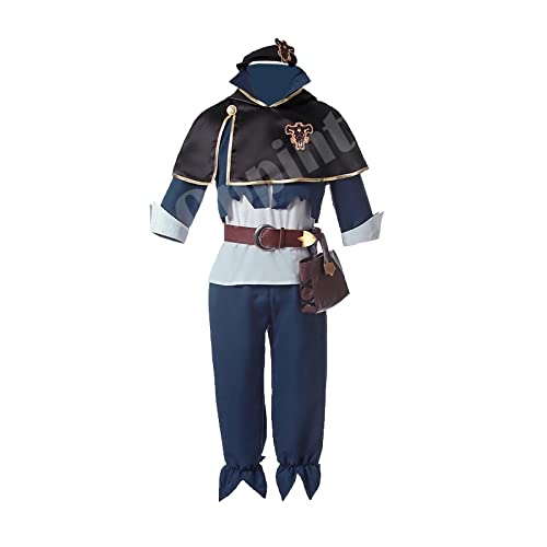 Oppinty Disfraz de Cosplay Black Clover Asta Juego completo de capa para fiesta de disfraces de Halloween L Negro