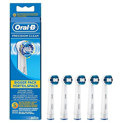 Oral-B Precision Clean Cabezales de Recambio, Pack de 5 Recambios Originales para Cepillos de Dientes Eléctricos