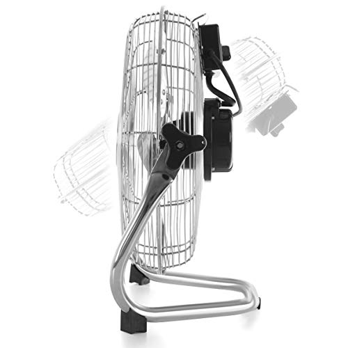 Orbegozo PW 1332 -Ventilador industrial Power Fan, 3 velocidades, aspas metálicas, inclinación regulable, asa de transporte, 45 W