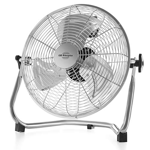 Orbegozo PW 1332 -Ventilador industrial Power Fan, 3 velocidades, aspas metálicas, inclinación regulable, asa de transporte, 45 W