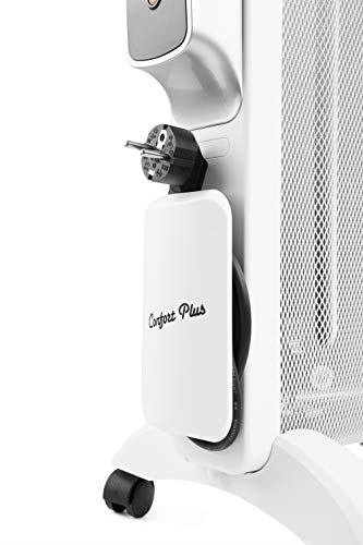 Orbegozo RMN 2075 - Radiador de mica de rápida convección y difusión del calor, 2 potencias de 1000 W y 2000 W, Negro