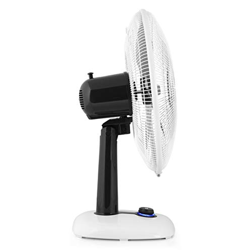 Orbegozo TF 0123 - Ventilador de sobremesa, oscilante, 2 velocidades, diámetro hélice 23 cm, asa, 25 W, piloto luminoso LED, blanco