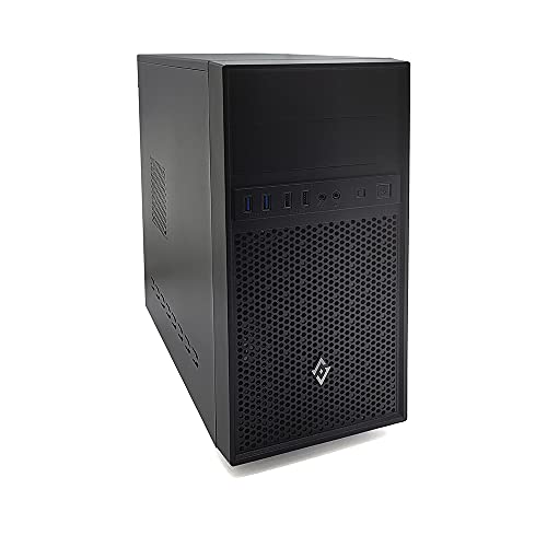 Ordenador de sobremesa Intel i3 10100 hasta 4,30 GHz Quadcore, Intel Graphics Ultra HD 630, 8 GB de RAM ddr4, 256 GB de SSD m.2,Lettore Cd Dvd, Windows 10 Professional, PC de escritorio