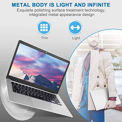 Ordenador Portátil 13.3" 6GB RAM 128GB SSD Intel Celeron_j3455 Quad Core Ordenador de CPU con Dual Band 5G WiFi HDMI Windows 10 Homessd