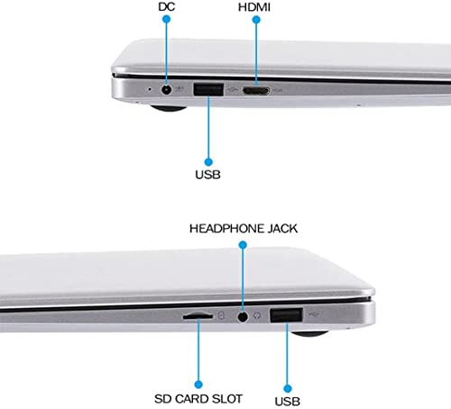 Ordenador Portátil de 15.6” FHD (Intel Celeron_j3455, 6GB RAM, 128GB SSD, cámara Web HD, Sistema operativo Windows 10 preinstalado, 1920 * 1080)