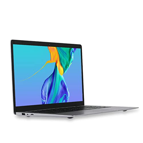 Ordenador portátil de 15,6 pulgadas, 8 GB de RAM 128 GB SSD Windows 10 Pro PC portátiles, Intel Celeron J3455 Quad Core, 1920 × 1080 IPS Full HD, mini HDMI, cámara web.
