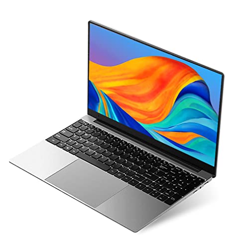 Ordenador portátil de 15,6 pulgadas, Win 10 Pro, Full HD 1366 × 768 IPS, Intel Celeron J3455 Quad Core, 8 GB de RAM, 128 GB SSD, Educación empresarial, webcam, clase online