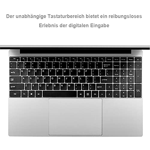 Ordenador portátil de 15,6 pulgadas, Win 10 Pro, Full HD 1366 × 768 IPS, Intel Celeron J3455 Quad Core, 8 GB de RAM, 128 GB SSD, Educación empresarial, webcam, clase online