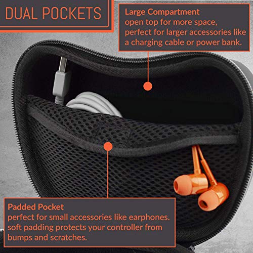 Orzly Funda para Google Stadia Controller - Funda protectora con bolsillo interno para cable de carga