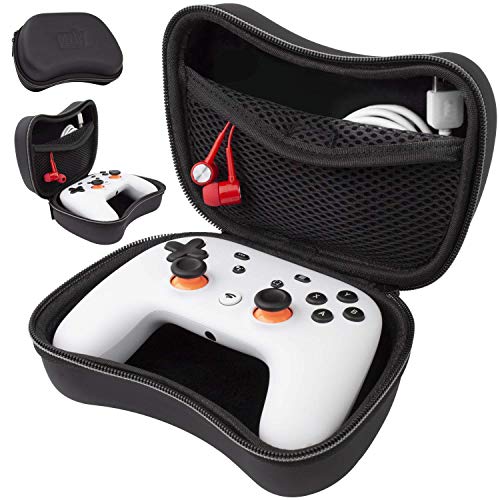 Orzly Funda para Google Stadia Controller - Funda protectora con bolsillo interno para cable de carga