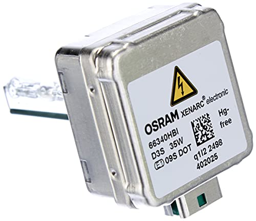 OSRAM 66340 XENARC ORIGINAL D3S HID, lámpara de xenón, lámpara de descarga, calidad de equipamiento original (OEM), estuche (1 unidad), 3200 lm, temperatura de color 4300K