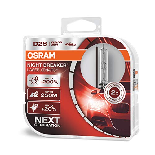 OSRAM XENARC NIGHT BREAKER LASER D2S, + 200%, xenón, 66240XNL-HCB, set de 2