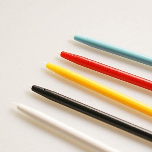 OSTENT Stylus Pen táctil de color de plástico compatible para Nintendo Wii U Gamepad Pack de 5