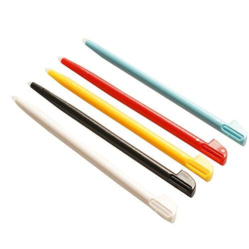 OSTENT Stylus Pen táctil de color de plástico compatible para Nintendo Wii U Gamepad Pack de 5