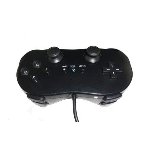 OSTENT Wired Classic Controller Pro Compatible para Nintendo Wii Remote Console Video Game Color Negro