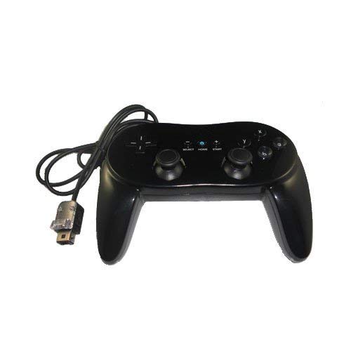 OSTENT Wired Classic Controller Pro Compatible para Nintendo Wii Remote Console Video Game Color Negro