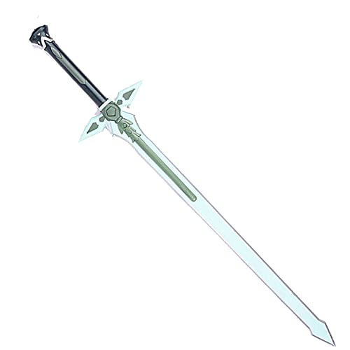Oukerde Medieval Noble Knight PU Toy Sword,Sword Art Online Intérprete PU Rubber Anime Sword,Modelo de Arma Espada,Dark Chaser White Sword,Arma Cosplay