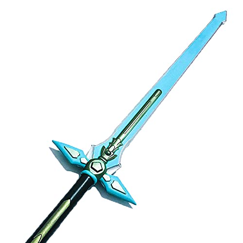 Oukerde Medieval Noble Knight PU Toy Sword,Sword Art Online Intérprete PU Rubber Anime Sword,Modelo de Arma Espada,Dark Chaser White Sword,Arma Cosplay