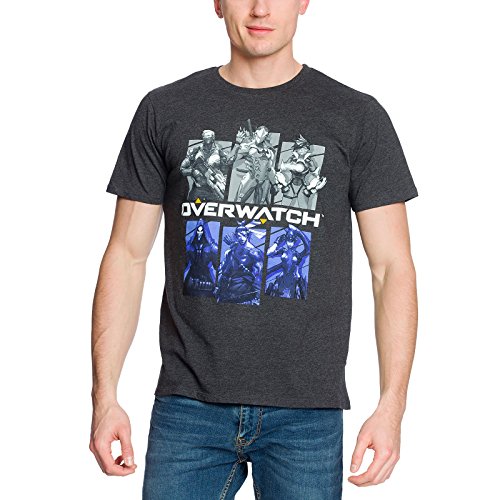 Overwatch Camiseta Bring Your Friends Gris algodón - L