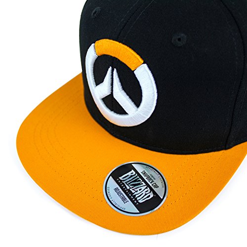 Overwatch GAYA-GE3216 Gorra de béisbol con Logotipo Snapback, Liso, Negro (Negro y Negro), Talla única