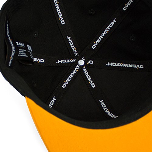 Overwatch GAYA-GE3216 Gorra de béisbol con Logotipo Snapback, Liso, Negro (Negro y Negro), Talla única