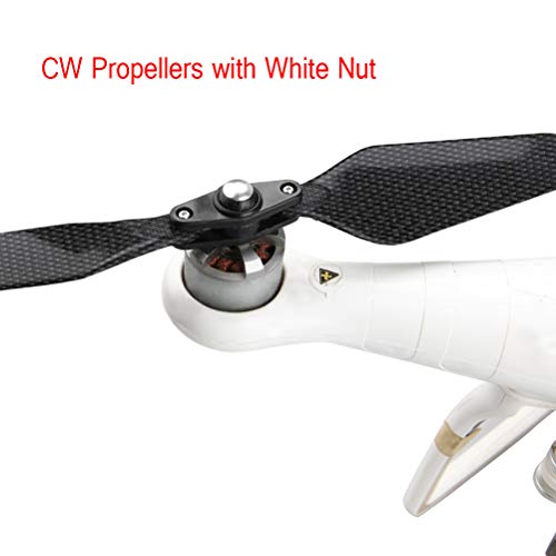 O'woda 2 Pares Fibra de Carbono Hélices Reducción de Ruido Liberación rápida Drones Accesorios para CW y CCW para dji Phantom 3