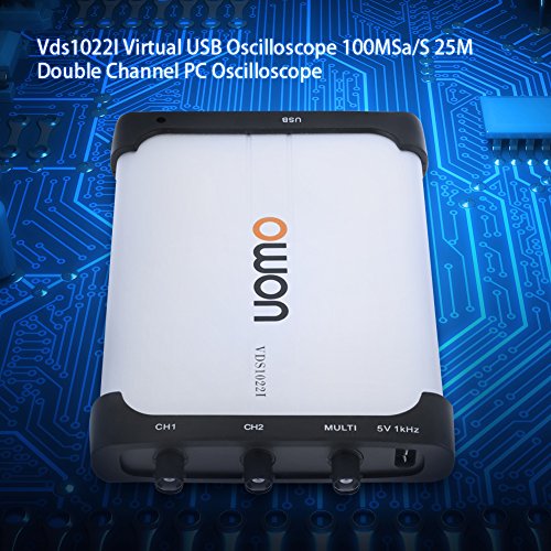 OWON PC Osciloscopio 25Mhz Ancho de Banda Dual-channel USB Basado en PC Digital Almacenamiento de Osciloscopio Virtual, Analizador de Espectro, Registrador de Datos con Diseño Portátil