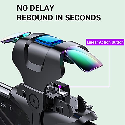 Ozkak Gatillos para Movil PUBG Rapid-Fire Tiro Rapido 5 Niveles, L1R1 Trigger Mobile Phone Game Controller Disparadores para Teléfonos Android y iOS